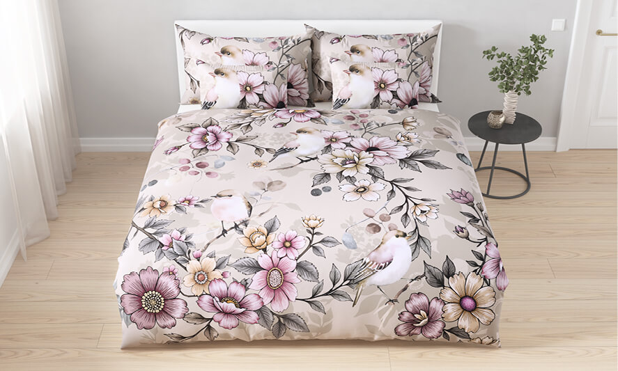 Linge de lit en satin