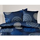 Parure de lit à motif de mandalas circulaires – Taie d'oreiller – 50x70 cm