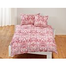 Parure de lit à motif ornemental rouge-blanc – Taie d'oreiller – 50x70 cm