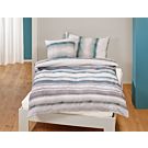 Parure de lit à motif de rayures genre aquarelle – Taie d'oreiller – 50x70 cm