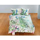 Parure de lit au motif fleuri orné d'un paon – Taie d'oreiller – 50x70 cm