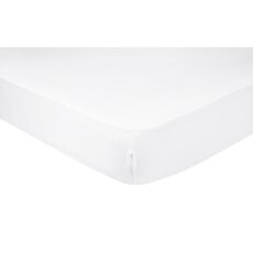 Drap-housse au vif coloris en satin blanc