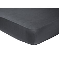 Drap-housse au vif coloris en satin anthracite