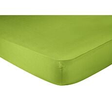 Drap-housse au vif coloris en satin kiwi