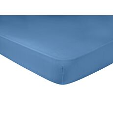Drap-housse en jersey bio bleu acier