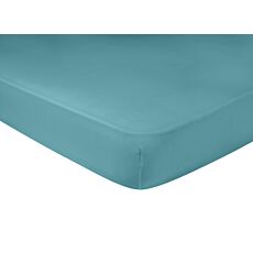 Drap-housse en jersey bio bleu glacier