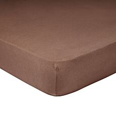 Draps-housses super-stretch brun