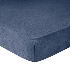 Draps-housses en jersey mélange marine