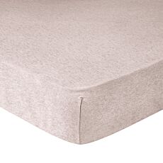Draps-housses en jersey mélange taupe