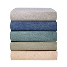 Drap-housse mélange flanelle fine avec effet chiné