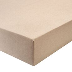 Drap-housse mélange flanelle fine avec effet chiné beige