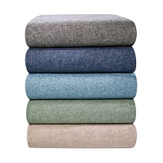 Drap supérieur mélange flanelle fine avec effet chiné
