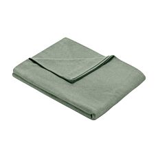Drap supérieur mélange flanelle fine avec effet chiné vert foncé