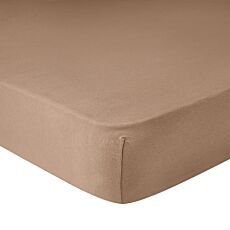 Drap-housse en jersey - camel, 140–160x200 cm
