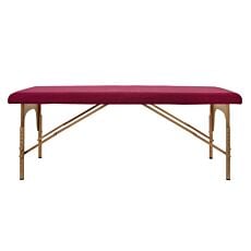 Drap-housse pour table de massage bordeaux