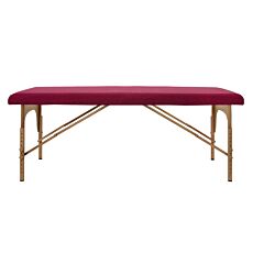 Drap-housse pour table de massage bordeaux