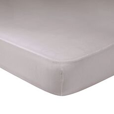 Drap-housse en éponge stretch gris clair