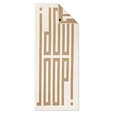 JOOP! Serviette de plage et de sauna Bars, extra longue 80x200 cm crème
