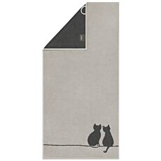 Linge de bain Cawö You&Me, motif chat tissé