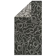 Linge de bain Cawö Cats, motif chat tissé all-over