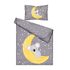 Parure de lit koala sommeil avec la lune et des étoiles
