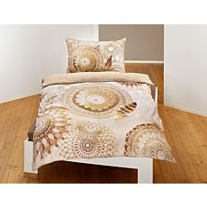 Parure de lit avec motif de mandala et de plumes avec papillons