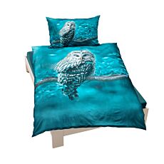 Linge de lit avec chouette de l'oural
