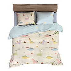 Linge de lit avec des dinosaures joyeux