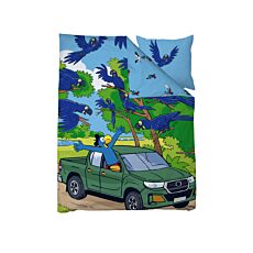 Parure de lit Globi en aventure avec les perroquets