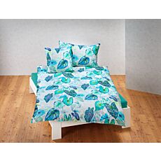 Parure de lit avec imprimé artistique de feuilles