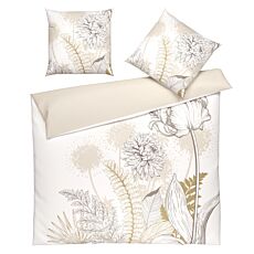 Linge de lit luxueux avec des fleurs