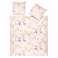 Linge de lit jersey aux fines branches florales