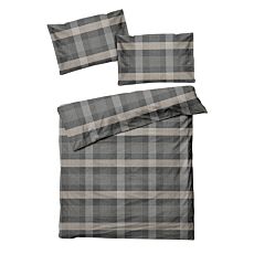 Linge de lit à carreaux nordiques
