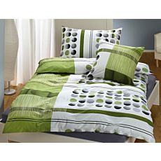Linge de lit à rayures et à pois – Taie d'oreiller – 65x65 cm