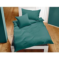 Parure de lit en satin seersucker uni – Taie d'oreiller