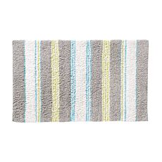Tapis de bain rayé joliment coloré