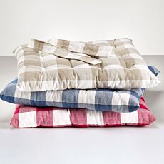 Coussin de siège au motif écossais classique