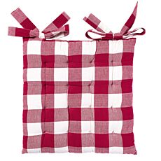 Coussin de siège au motif écossais classique