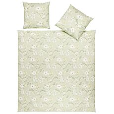 Linge de lit avec fleurs rafraîchissantes