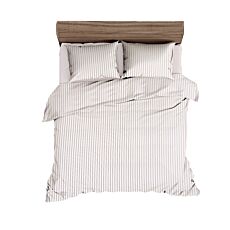 Linge de lit au design à rayures classiques