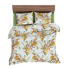 Linge de lit à motif jungle et animaux