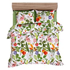 Linge de lit à motif botanique exotique