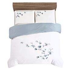 Linge de lit à motif fleuri élégant