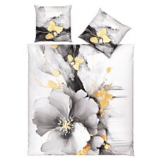 Linge de lit à grands motifs floraux