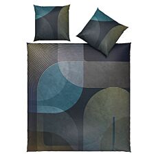 Linge de lit à motifs géométriques