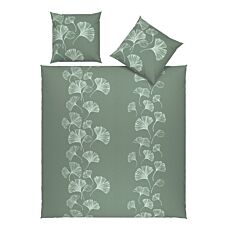 Linge de lit avec motif ginkgo
