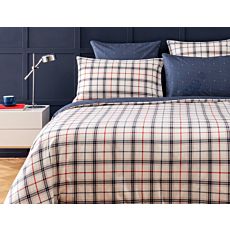Parure de lit Tommy Navy Checks – Fourre de duvet – 200x210 cm