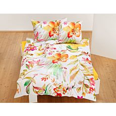 Parure de lit avec motif floral coloré – Taie d'oreiller – 50x70 cm