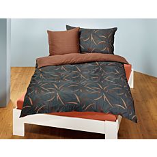 Parure de lit avec un imprimé de feuilles artistique – Taie d'oreiller – 65x100 cm