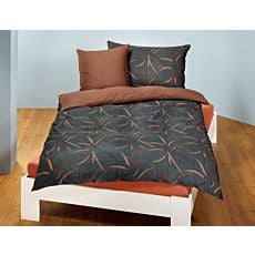 Parure de lit avec un imprimé de feuilles artistique – Fourre de duvet – 240x240 cm